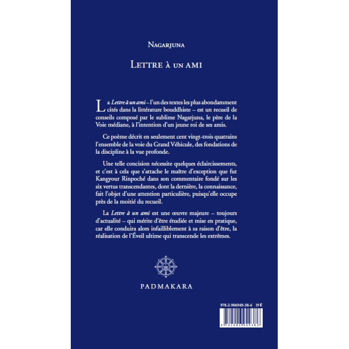 Lettre à un ami, commentée par Kangyur Rinpoché
