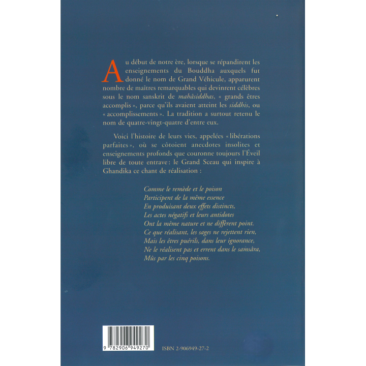 Mahasiddhas, la vie de 84 sages de l'Inde